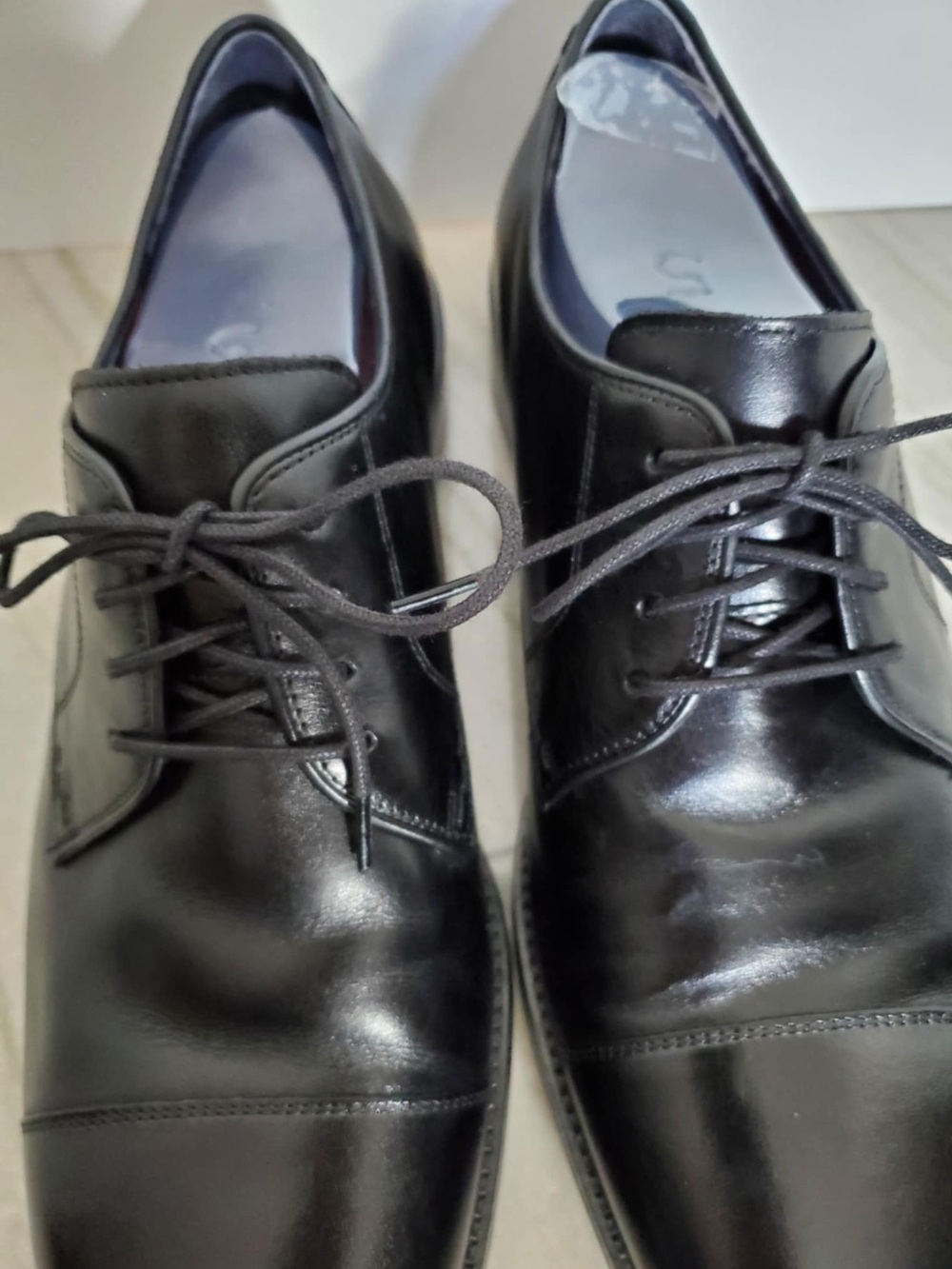 Cole Haan Grand OS Mens Size 10.5 Black Leather Cap Toe Oxfords Dress Shoes - Picture 6 of 12
